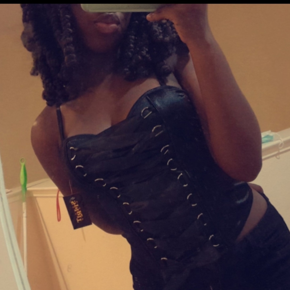Black corset top
